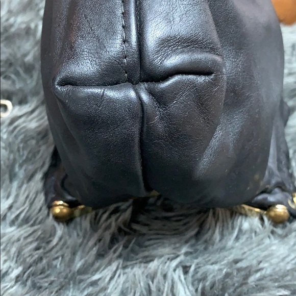 Vintage FS Black Leather Convertible Clutch Bag - Picture 13 of 13